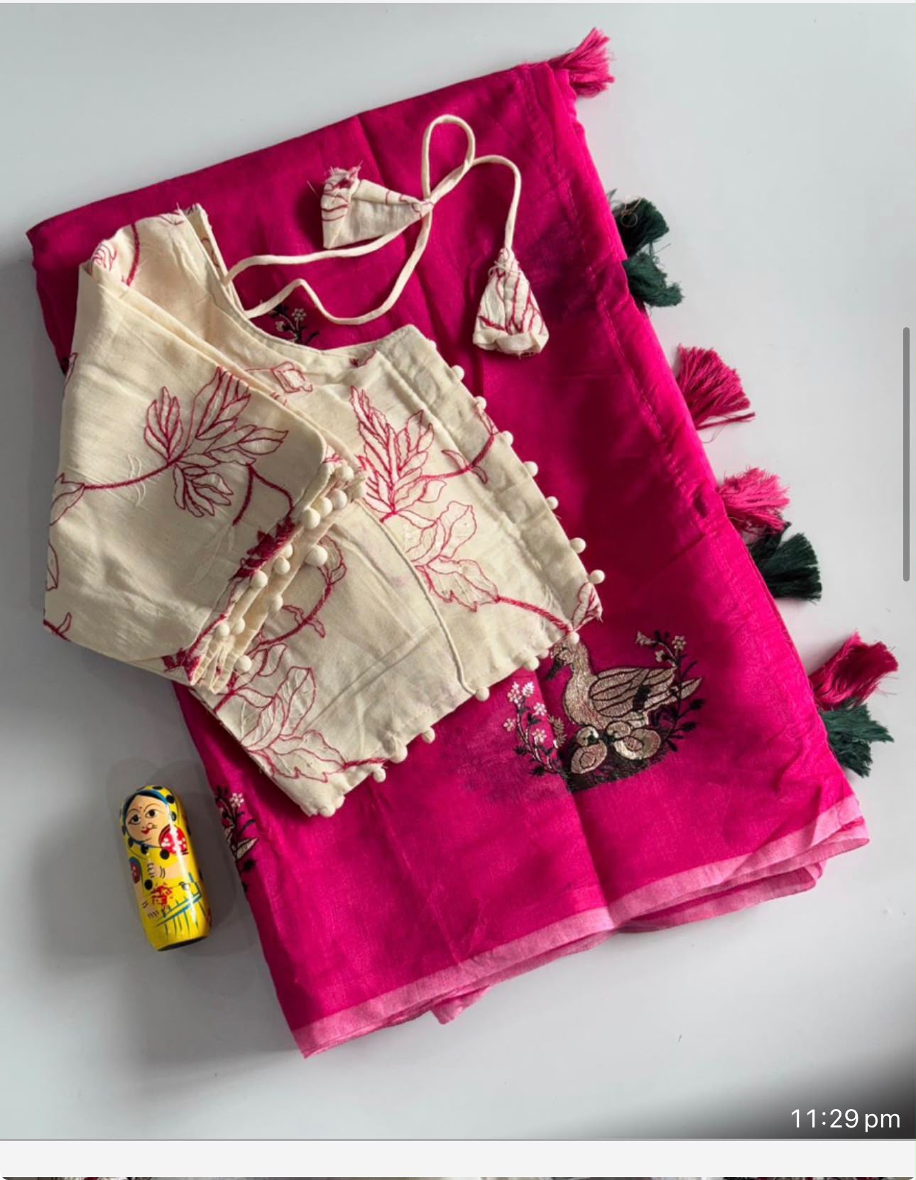 Rani Chanderi Saree